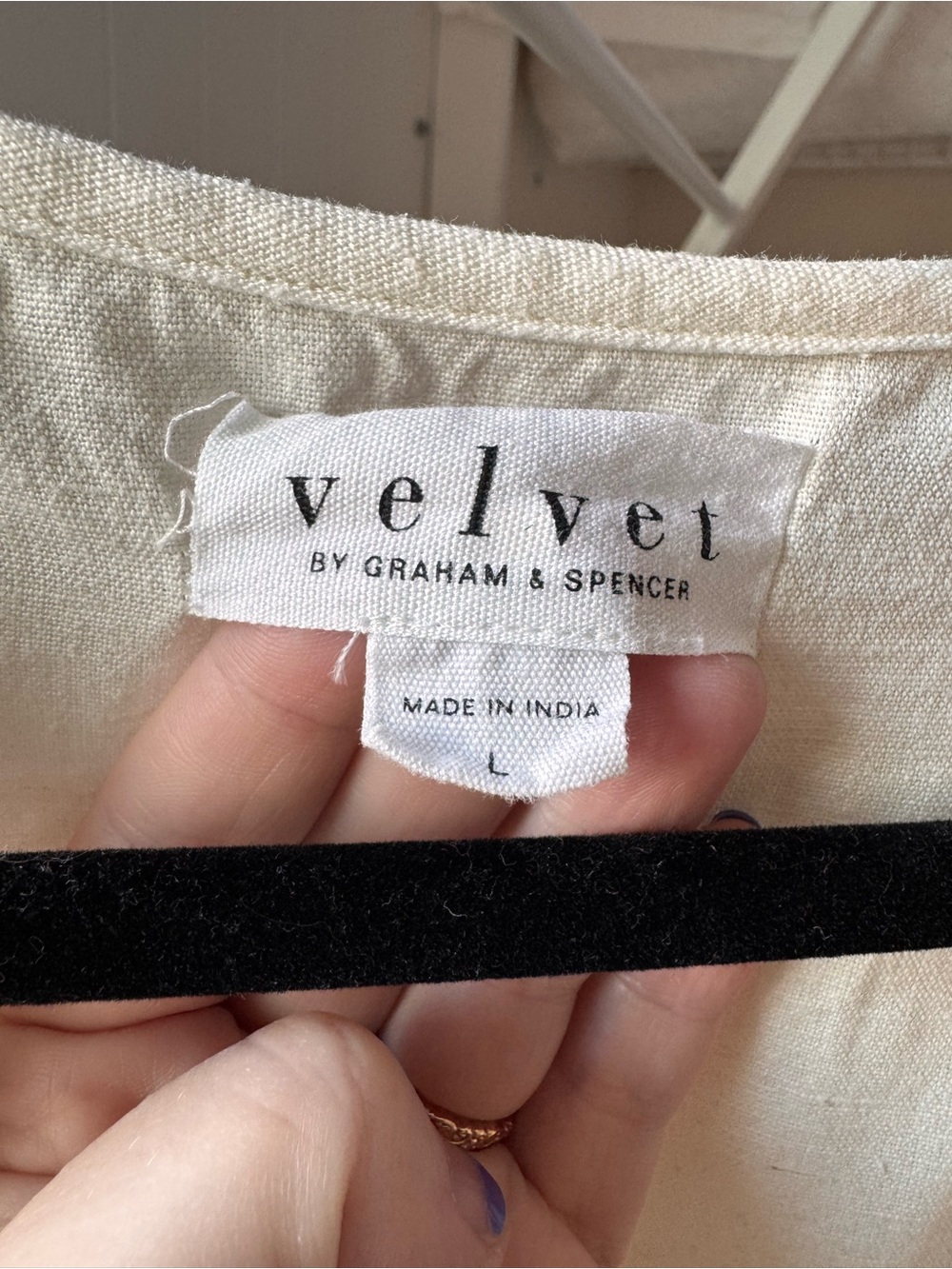 Velvet by Graham & Spencer - Jora Embroidered Peasant Midi Cream Red Dress - Picture 8 of 8